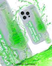 Load image into Gallery viewer, SECOND UNIQUE NAME Tube Bear Phone Clear Case Green