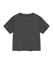 Load image into Gallery viewer, FALLETT Night Nero Crop Short Sleeve Charcoal