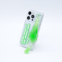 Load image into Gallery viewer, SECOND UNIQUE NAME Tube Bear Phone Clear Case Green