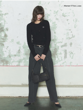 Load image into Gallery viewer, FALLETT Pigment Curved Pants Black