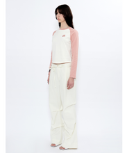 Load image into Gallery viewer, FALLETT Flower Logo Raglan Long Sleeve Pink