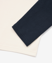 Load image into Gallery viewer, FALLETT Flower Logo Raglan Long Sleeve Navy