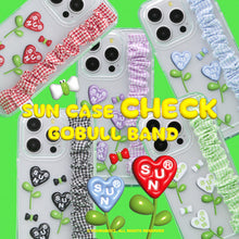 Load image into Gallery viewer, SECOND UNIQUE NAME Check Gobull Band Clear Phone Case Green