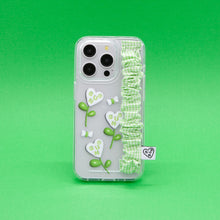 Load image into Gallery viewer, SECOND UNIQUE NAME Check Gobull Band Clear Phone Case Green