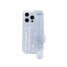 Load image into Gallery viewer, SECOND UNIQUE NAME Tube Bear Phone Clear Case Silver