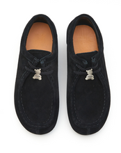 Load image into Gallery viewer, 23.65 NUTTY Suede Lace Up Loafers Black