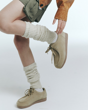 Load image into Gallery viewer, 23.65 NUTTY Suede Lace Up Loafers Beige