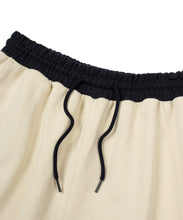 Load image into Gallery viewer, FALLETT Color-Block Sweat Shorts Beige