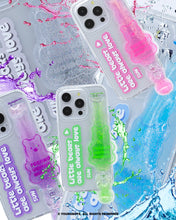 Load image into Gallery viewer, SECOND UNIQUE NAME Tube Bear Phone Clear Case Silver