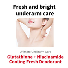 Load image into Gallery viewer, ANGEL'S LIQUID Glutathione Niacinamide Arbutin Cooling Fresh Deodorant