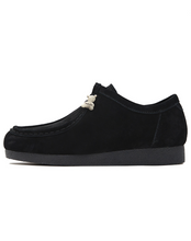 Load image into Gallery viewer, 23.65 NUTTY Suede Lace Up Loafers Black