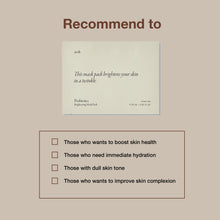 Load image into Gallery viewer, AROH Probiotics Brightening Sheet Mask 1Box