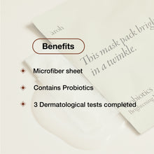 Load image into Gallery viewer, AROH Probiotics Brightening Sheet Mask 1Box