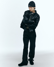 Load image into Gallery viewer, 23.65 NUTTY Suede Lace Up Loafers Black