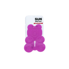 Load image into Gallery viewer, SECOND UNIQUE NAME SUN CASE CLEAR JELLY BEAR PURPLE