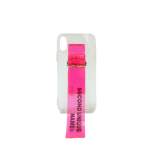 Load image into Gallery viewer, SECOND UNIQUE NAME Sun Case Pvc Clear Neon pink