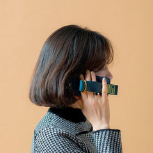 Load image into Gallery viewer, SECOND UNIQUE NAME Sun Case Leather Green Navy