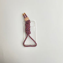 Load image into Gallery viewer, ARNO iPhone Case with Rope Strap Burgundy Mix
