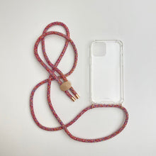 Load image into Gallery viewer, ARNO iPhone Case with Rope Strap Rainbow Red