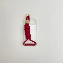 Load image into Gallery viewer, ARNO iPhone Case with Rope Strap Crimson Red