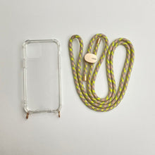 Load image into Gallery viewer, ARNO iPhone Case with Rope Strap Modern Neon