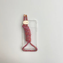 Load image into Gallery viewer, ARNO iPhone Case with Rope Strap Rainbow Red