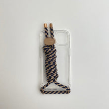 Load image into Gallery viewer, ARNO iPhone Case with Rope Strap Golden Blue
