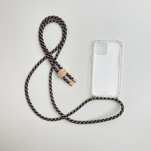 Load image into Gallery viewer, ARNO iPhone Case with Rope Strap Golden Blue