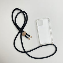 Load image into Gallery viewer, ARNO iPhone Case with Rope Strap Chic Black