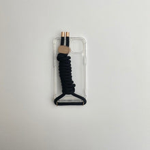 Load image into Gallery viewer, ARNO iPhone Case with Rope Strap Chic Black
