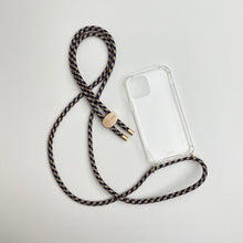Load image into Gallery viewer, ARNO iPhone Case with Rope Strap Golden Blue