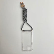 Load image into Gallery viewer, ARNO iPhone Case with Rope Strap Black White