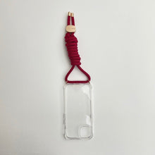 Load image into Gallery viewer, ARNO iPhone Case with Rope Strap Crimson Red