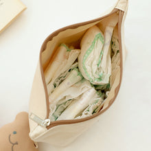 Load image into Gallery viewer, CHEZ-BEBE Embroidery Pouch Chezgomi (Ivory Bear)