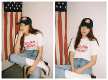Load image into Gallery viewer, CALLMEBABY CURSIVE LOGO TEE WHITE