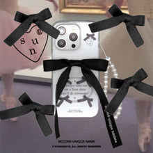 Load image into Gallery viewer, SECOND UNIQUE NAME Ballet Ribbon Clear Case Black