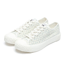 Load image into Gallery viewer, BAKE-SOLE Tweed Sneakers Sky Blue