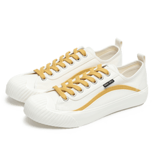 Load image into Gallery viewer, BAKE-SOLE Omelet Sneakers White Yellow