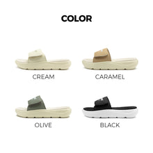 Load image into Gallery viewer, AKIII CLASSIC Dual Cushioning Slide Sandals Black