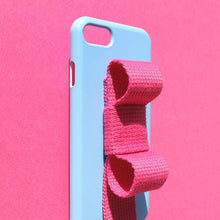 Load image into Gallery viewer, SECOND UNIQUE NAME Sun Case Ribbon Light Blue Deep Pink