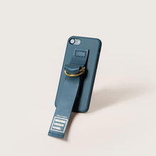 Load image into Gallery viewer, SECOND UNIQUE NAME Sun Case Leather Green Navy
