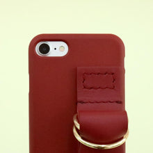 Load image into Gallery viewer, SECOND UNIQUE NAME Leather Card Burgundy