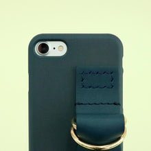 Load image into Gallery viewer, SECOND UNIQUE NAME Leather Card Green Navy