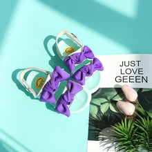 Load image into Gallery viewer, THANK YOU SHOES MUCH Moulin Glitter Ribbon Sandal 3Colors