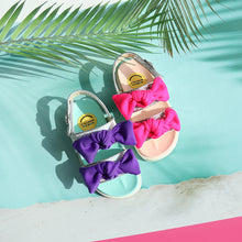 Load image into Gallery viewer, THANK YOU SHOES MUCH Moulin Glitter Ribbon Sandal 3Colors