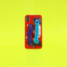 Load image into Gallery viewer, SECOND UNIQUE NAME Sun Case Neon Chain Red