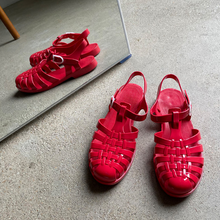Load image into Gallery viewer, THANK YOU SHOES MUCH Jelly Sandal Red
