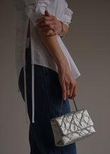 Load image into Gallery viewer, KWANI Lozenge Micro Silver Studded Bag