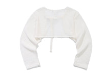 Load image into Gallery viewer, TARGETTO Crochet Bolero Cardigan White