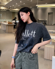 Load image into Gallery viewer, FALLETT Deux Nero Short Sleeve Tee Charcoal
